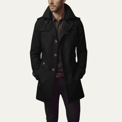 Trench-coat slim fit pour homme avec col cranté 7