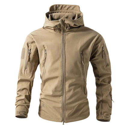 Veste Softshell Homme Imperméable & Capuche Coupe-Vent-Gigié