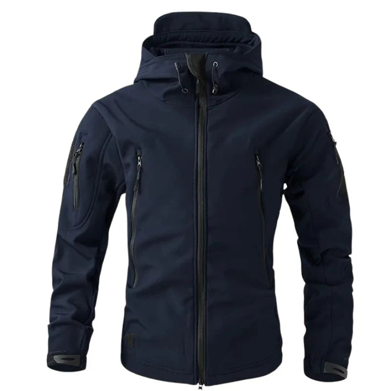 Veste Softshell Homme Imperméable & Capuche Coupe-Vent-Gigié