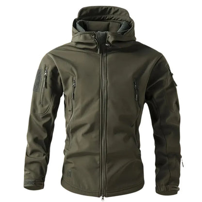 Veste Softshell Homme Imperméable & Capuche Coupe-Vent-Gigié