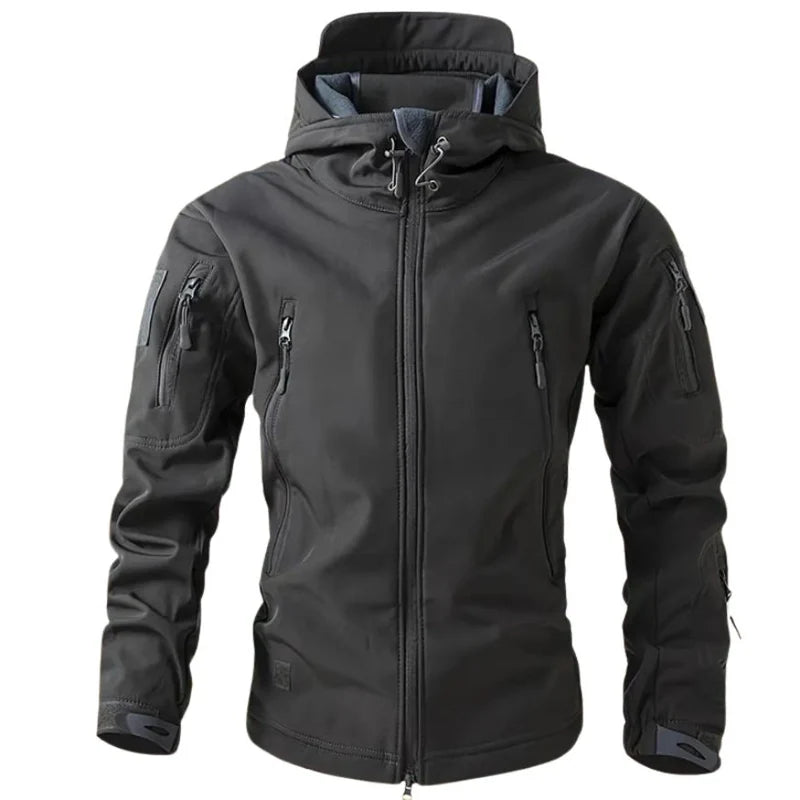 Veste Softshell Homme Imperméable & Capuche Coupe-Vent-Gigié