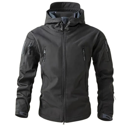 Veste Softshell Homme Imperméable & Capuche Coupe-Vent-Gigié