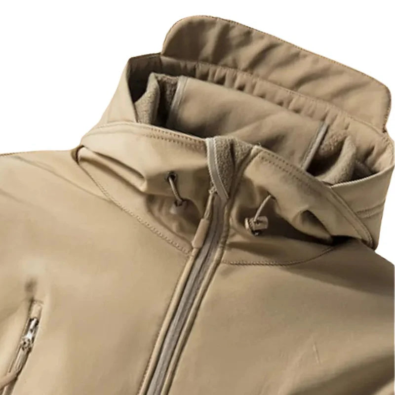 Veste Softshell Homme Imperméable & Capuche Coupe-Vent-Gigié
