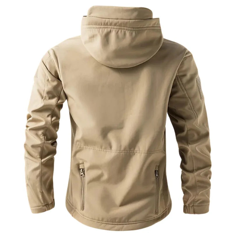 Veste Softshell Homme Imperméable & Capuche Coupe-Vent-Gigié