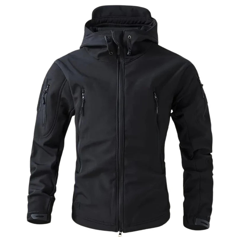 Veste Softshell Homme Imperméable & Capuche Coupe-Vent-Gigié