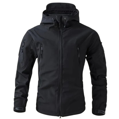 Veste Softshell Homme Imperméable & Capuche Coupe-Vent-Gigié