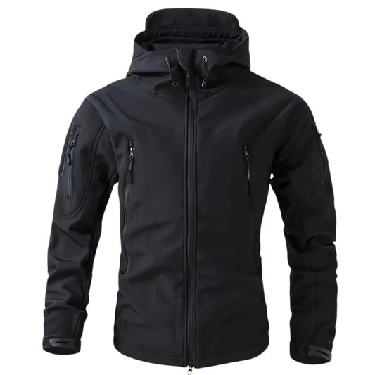 Veste Softshell Homme Imperméable & Capuche Coupe-Vent-Gigié