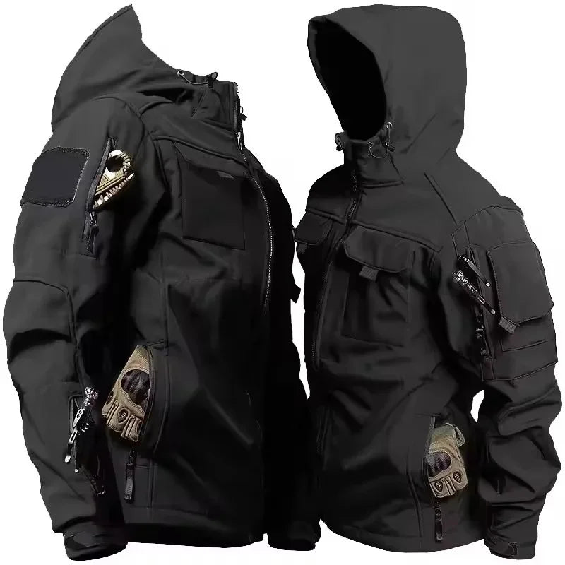 Veste Softshell Homme Zippée À Capuche-Gigié