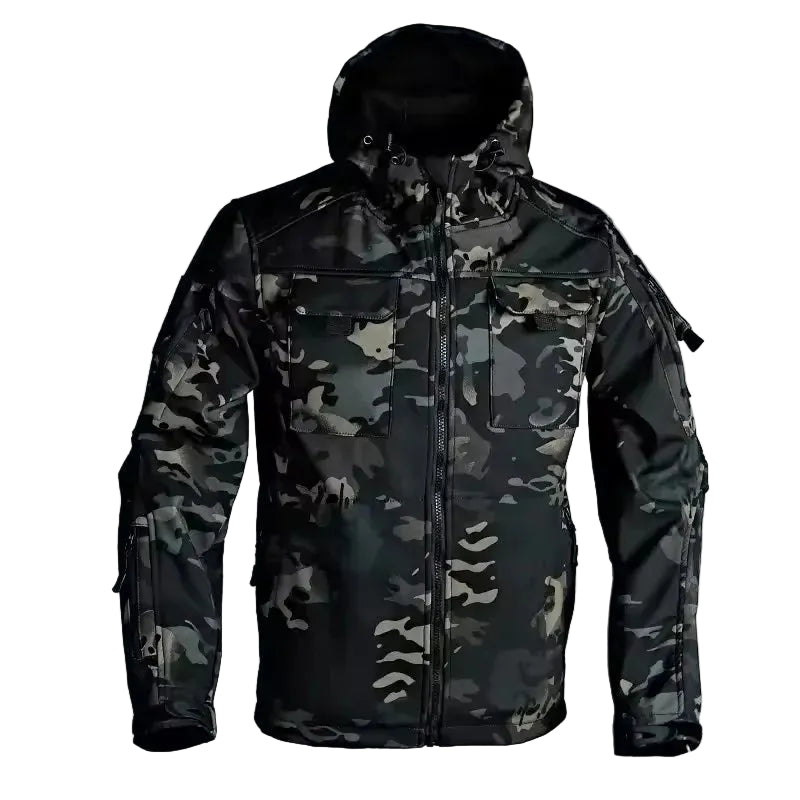 Veste Softshell Homme Zippée À Capuche-Gigié