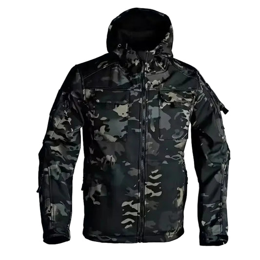 Veste Softshell Homme Zippée À Capuche-Gigié