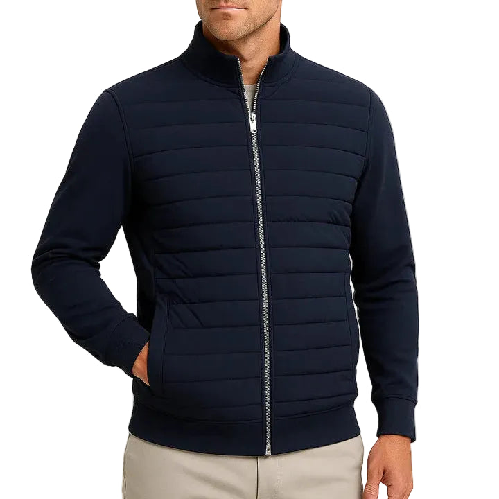 Veste Homme Matelassée Manches Tricotées-Gigié