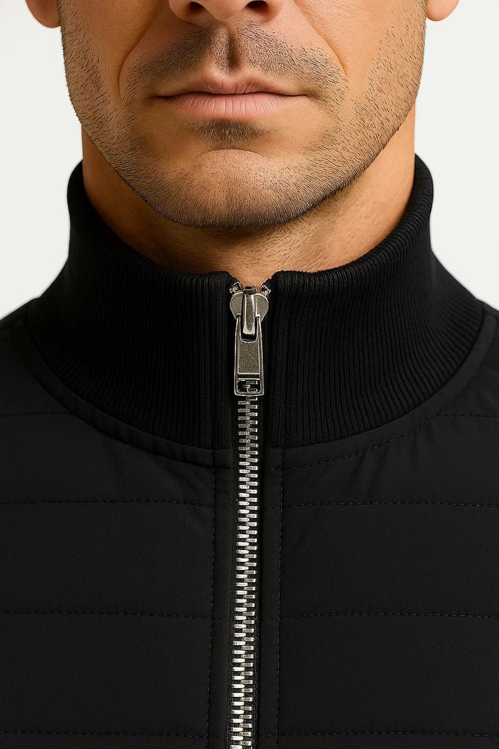 Veste Homme Matelassée Manches Tricotées-Gigié