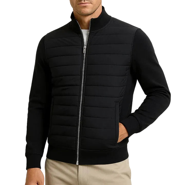 Veste Homme Matelassée Manches Tricotées-Gigié
