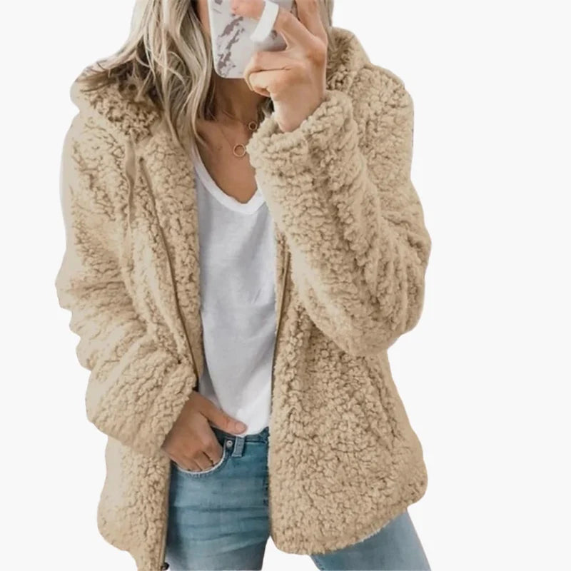 Veste à capuche pour femme avec poches