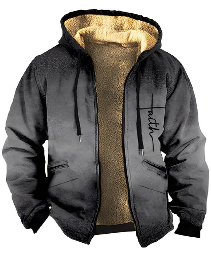 Veste à capuche pour homme avec motif géométrique 6