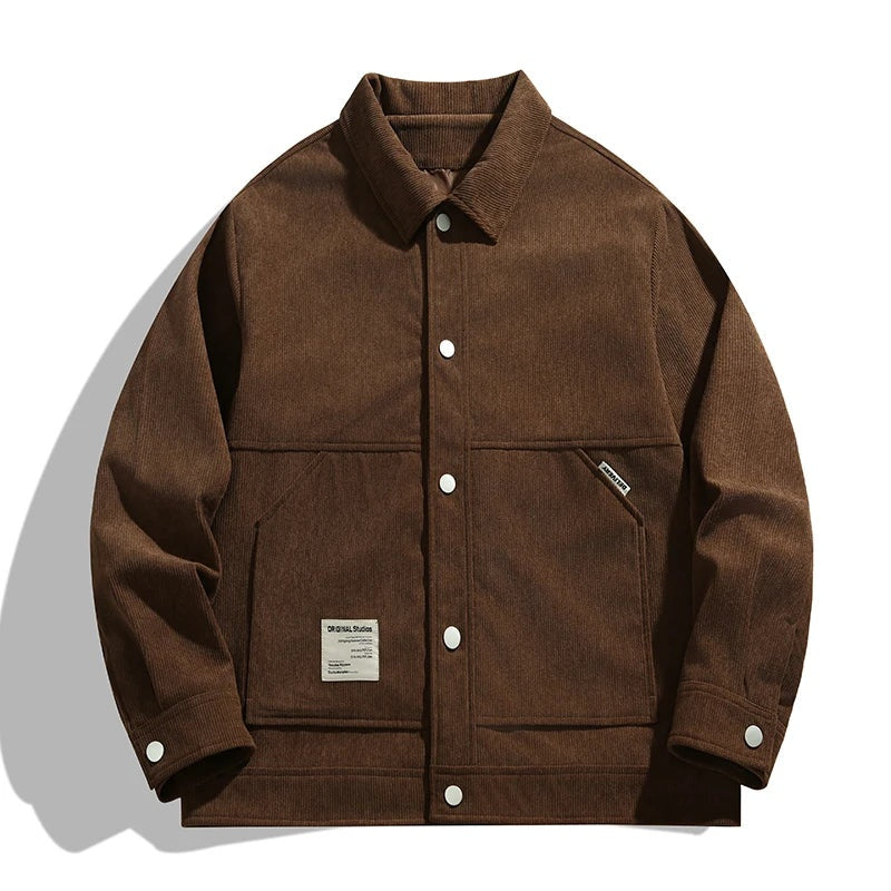 Veste chemise boutonnée pour femme avec poches plaquées 7