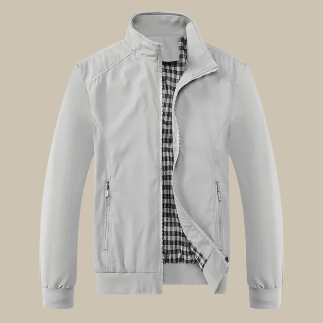 Veste de mi-saison pour homme avec col montant et fermeture éclair 11