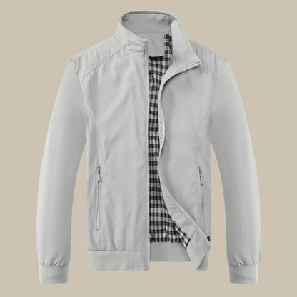 Veste de mi-saison pour homme avec col montant et fermeture éclair 11
