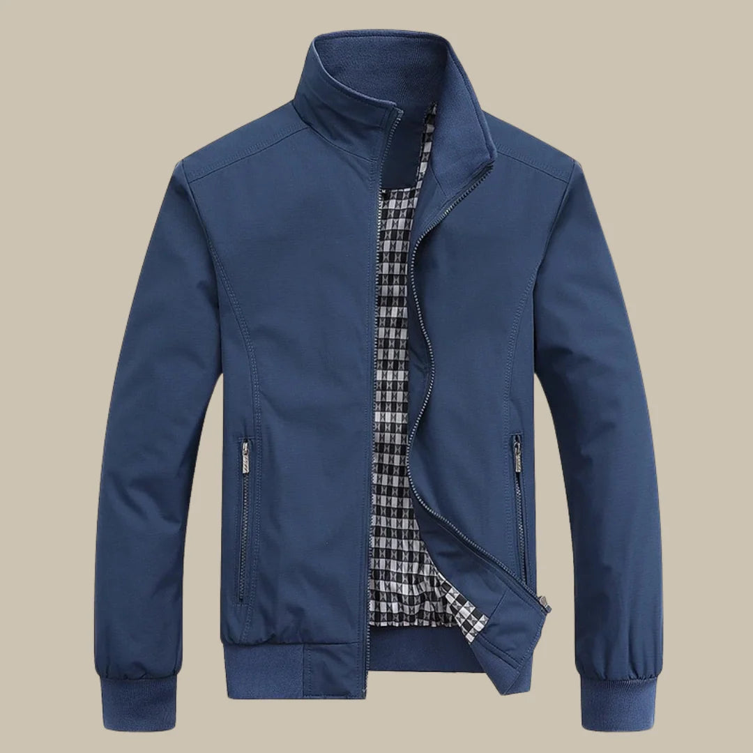 Veste de mi-saison pour homme avec col montant et fermeture éclair 12