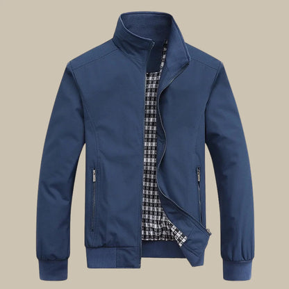 Veste de mi-saison pour homme avec col montant et fermeture éclair 12