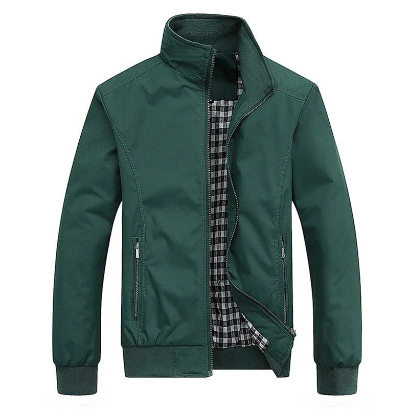 Veste de mi-saison pour homme avec col montant et fermeture éclair 9