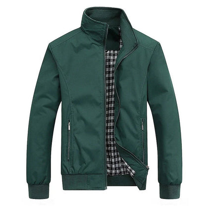 Veste de mi-saison pour homme avec col montant et fermeture éclair 9