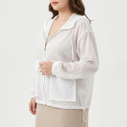 Veste de sport zippée à capuche pour femme 2