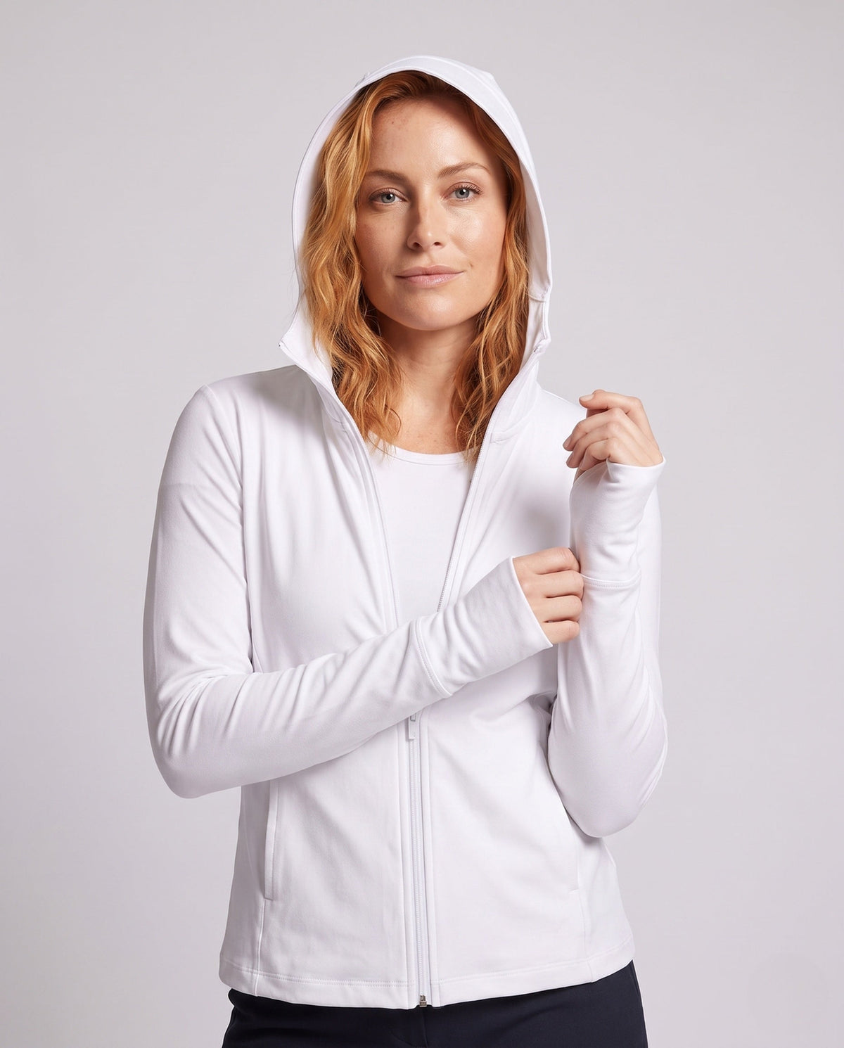 Veste de survêtement zippée à capuche pour femme 10