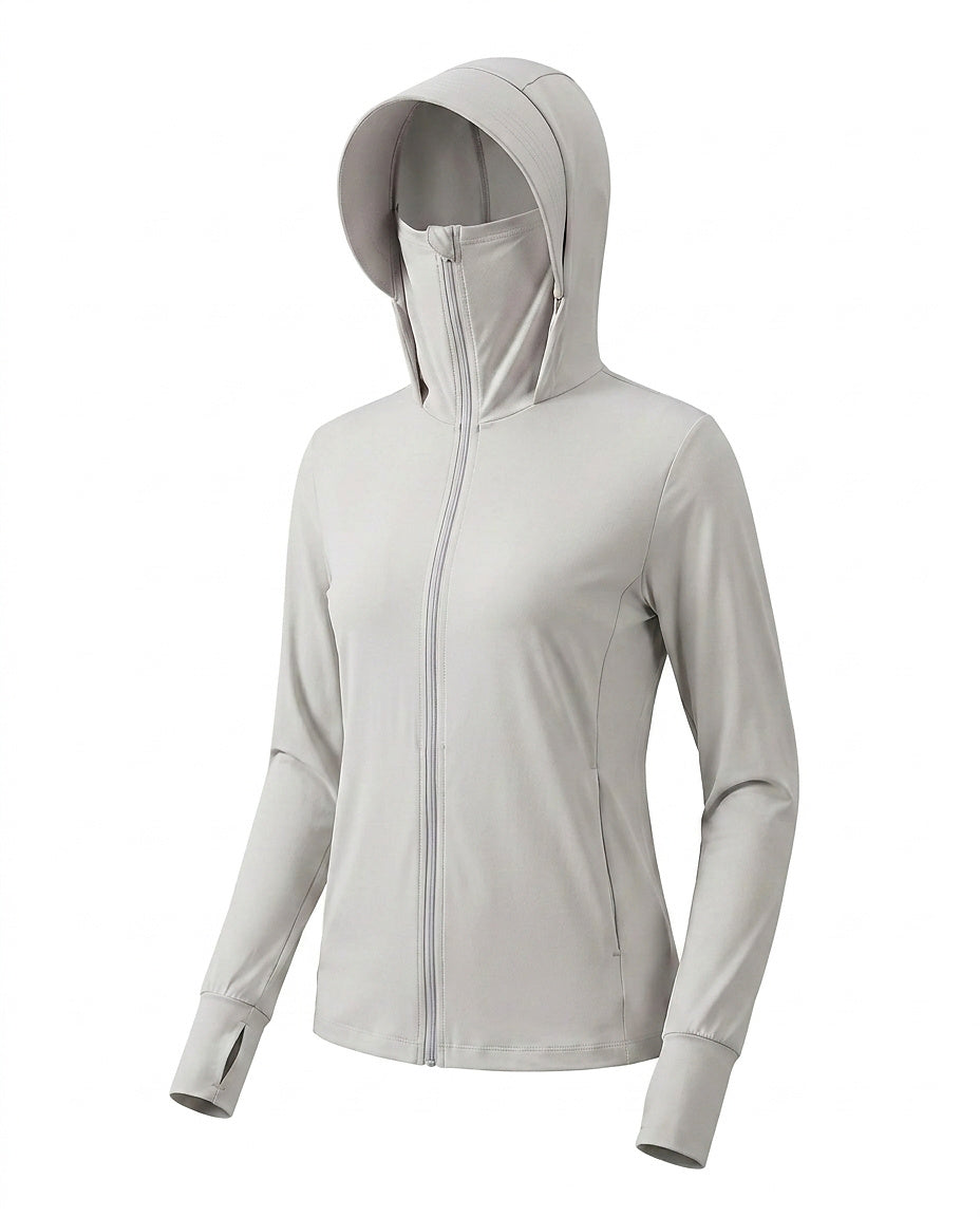 Veste de survêtement zippée à capuche pour femme 2
