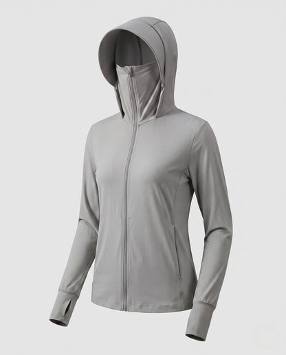 Veste de survêtement zippée à capuche pour femme 8