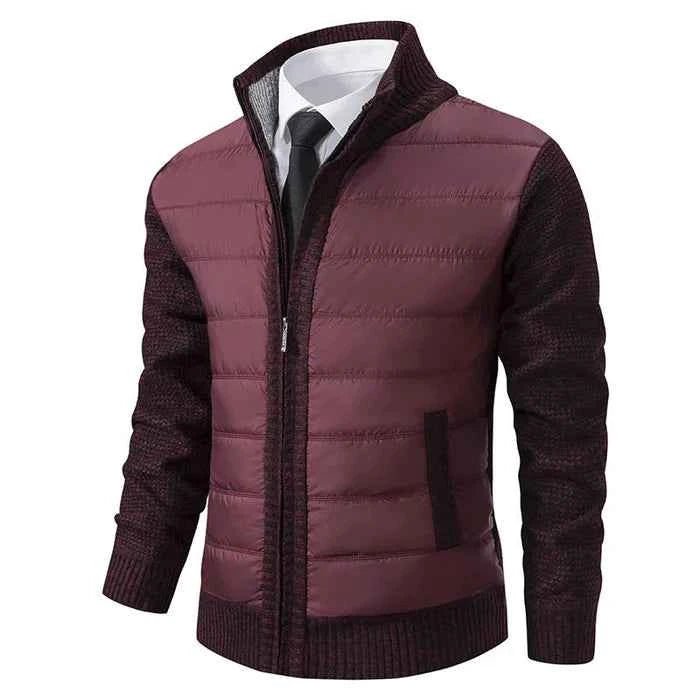 Veste hybride homme en maille et matelassée 3