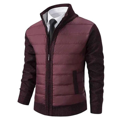 Veste hybride homme en maille et matelassée 3