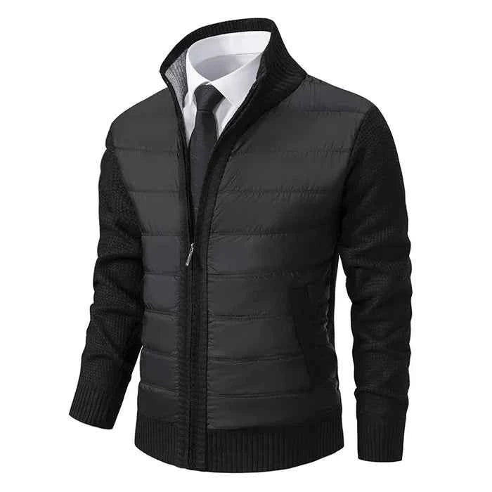Veste hybride homme en maille et matelassée 5