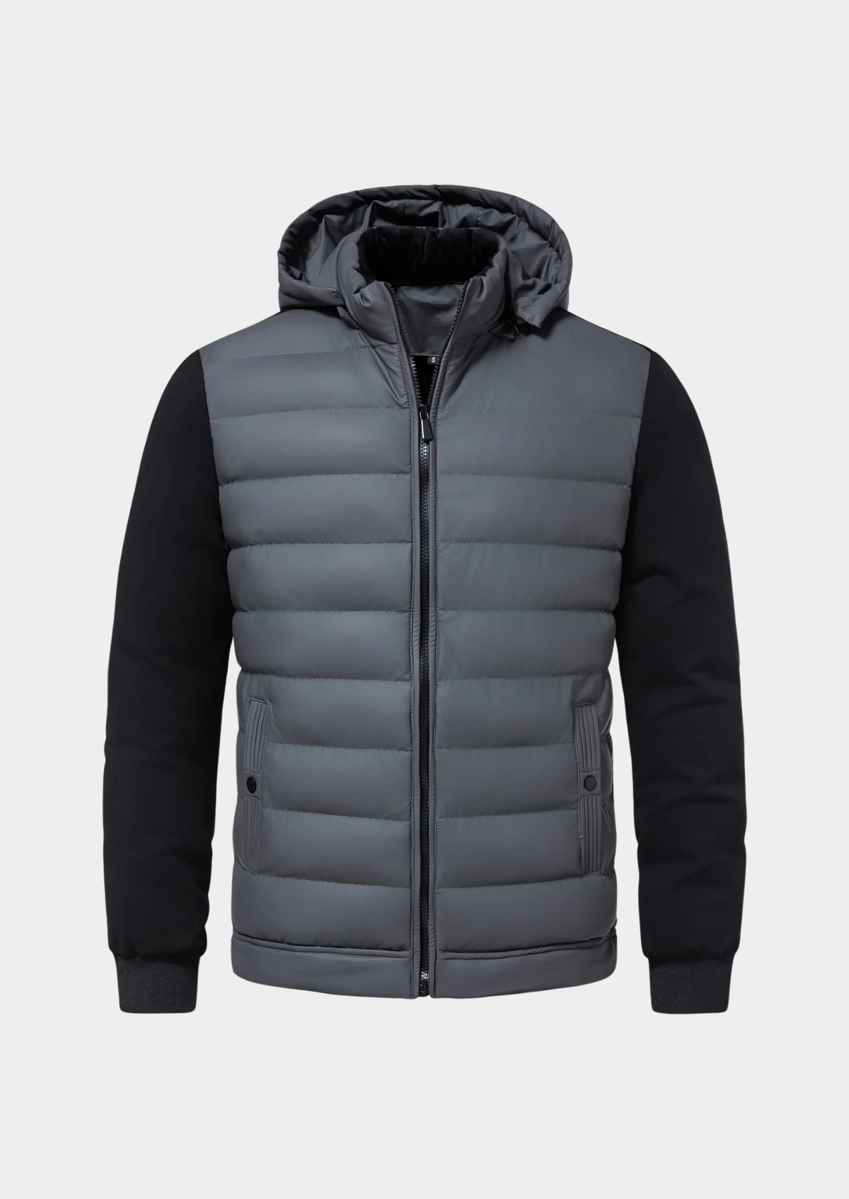 Veste hybride matelassée pour homme avec capuche 4