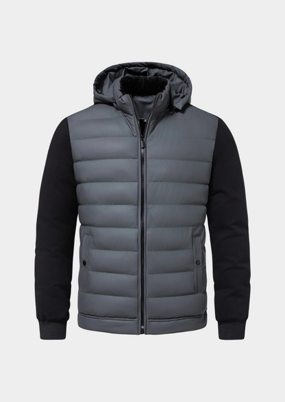 Veste hybride matelassée pour homme avec capuche 4