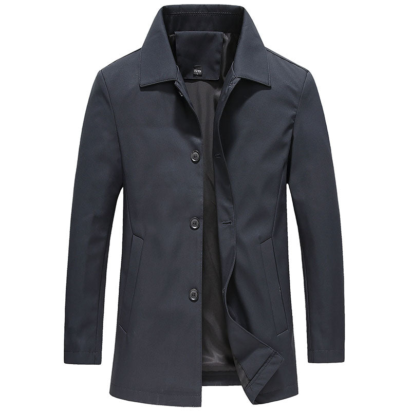 Veste longue boutonnée pour homme 2