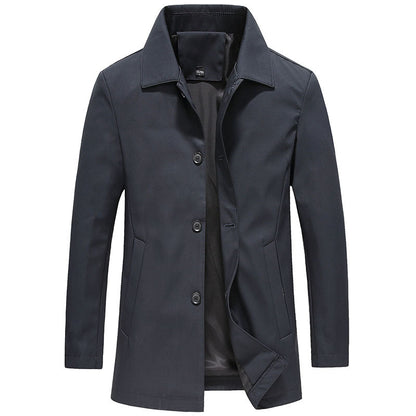 Veste longue boutonnée pour homme 2