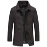 Veste longue boutonnée pour homme 3