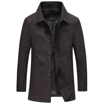 Veste longue boutonnée pour homme 3