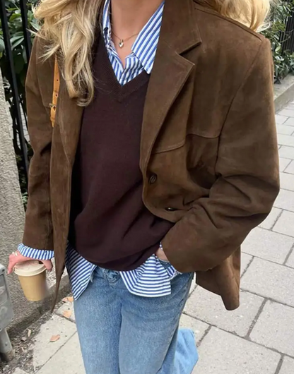 Veste pour femme avec col et boutons 3