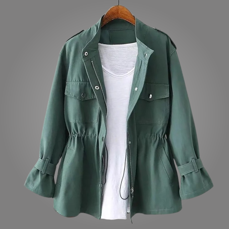 Veste utilitaire pour femme avec taille à cordon de serrage 4