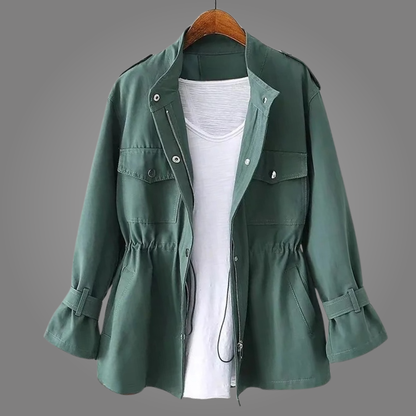 Veste utilitaire pour femme avec taille à cordon de serrage 4