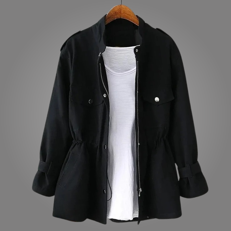 Veste utilitaire pour femme avec taille à cordon de serrage 5