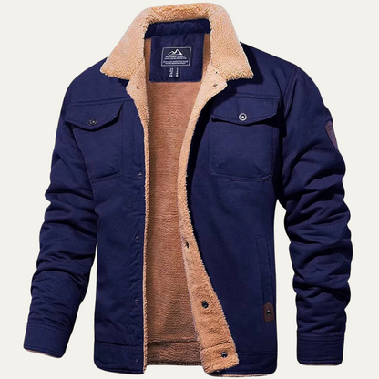 Veste utilitaire pour homme doublée en polaire avec fermeture à boutons 11
