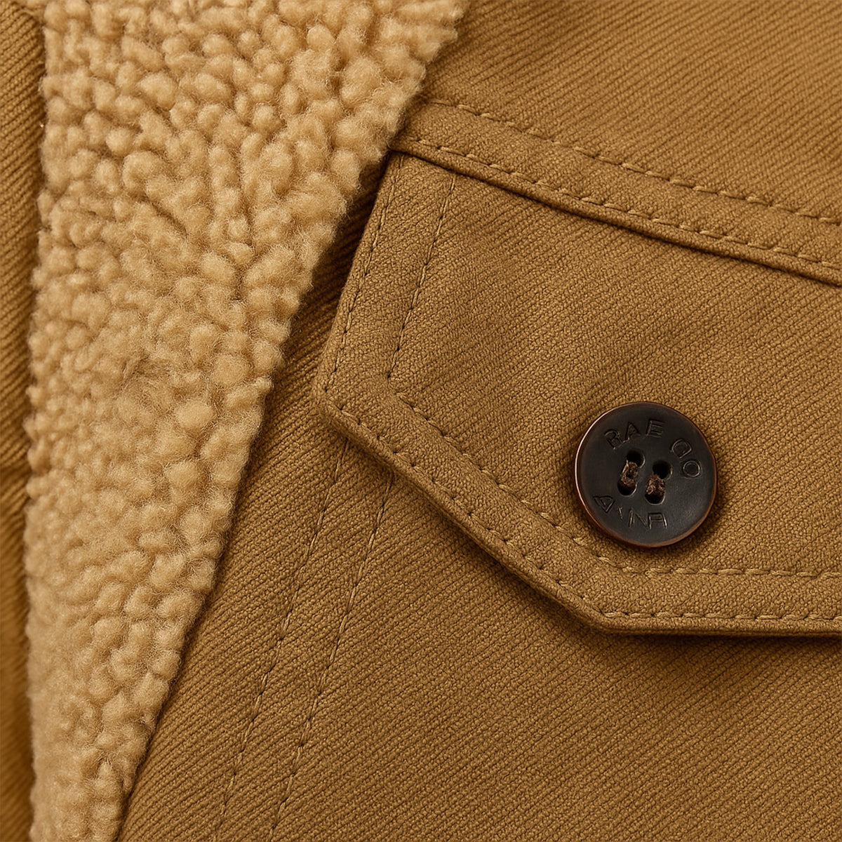 Veste utilitaire pour homme doublée en polaire avec fermeture à boutons 3