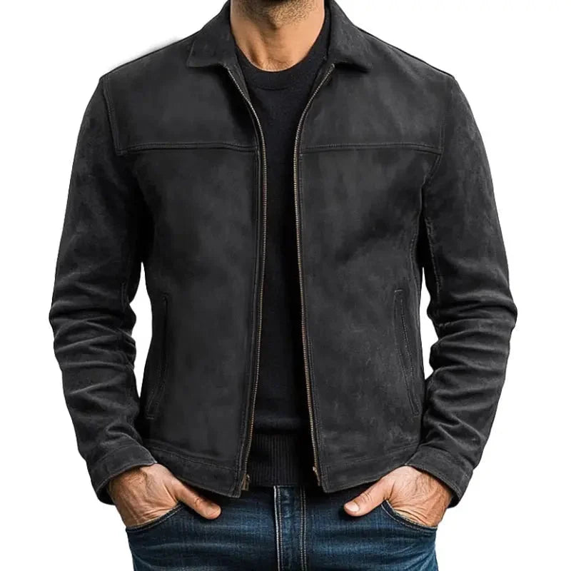 Veste zippée à col pour homme 6