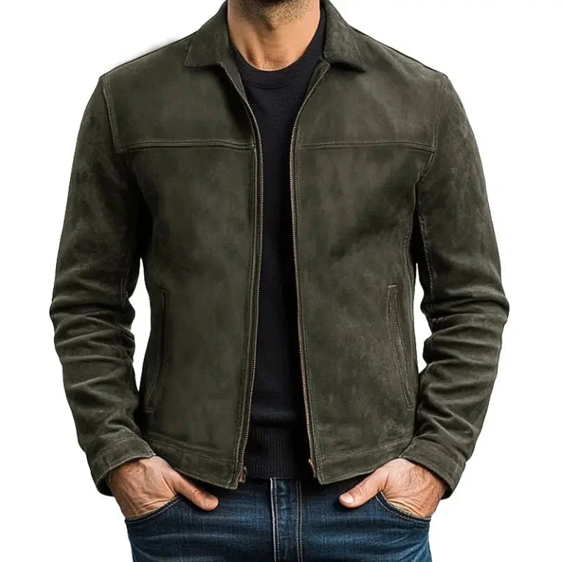 Veste zippée à col pour homme 7