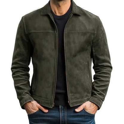 Veste zippée à col pour homme 7