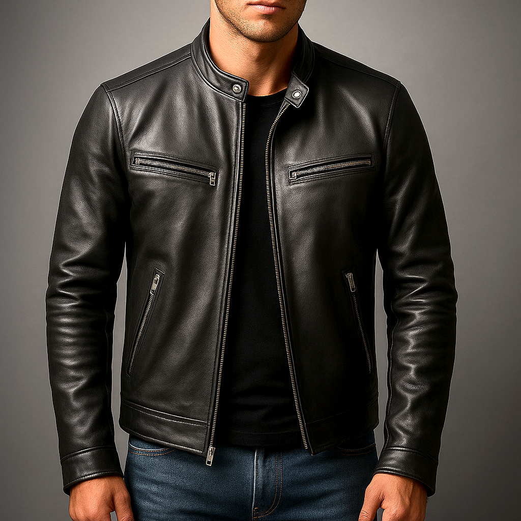 Veste zippée pour homme à col montant 6
