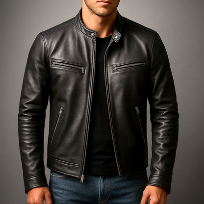 Veste zippée pour homme à col montant 6